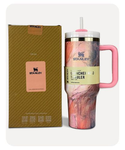 Stanley Style Quencher H2.0 FlowState Tumbler - Drinkware Accessory Designed For Liquid Hydration And Daily Travel Routine - Cosmic Marble (1200ML)