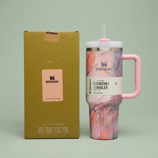 Stanley Style Quencher H2.0 FlowState Tumbler - Drinkware Accessory Designed For Liquid Hydration And Daily Travel Routine - Cosmic Marble (1200ML)